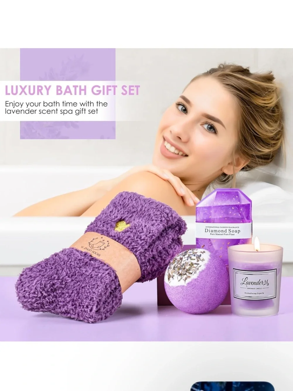 Lavender Marble Gift Box for Special Occasions - Home Party Supplies